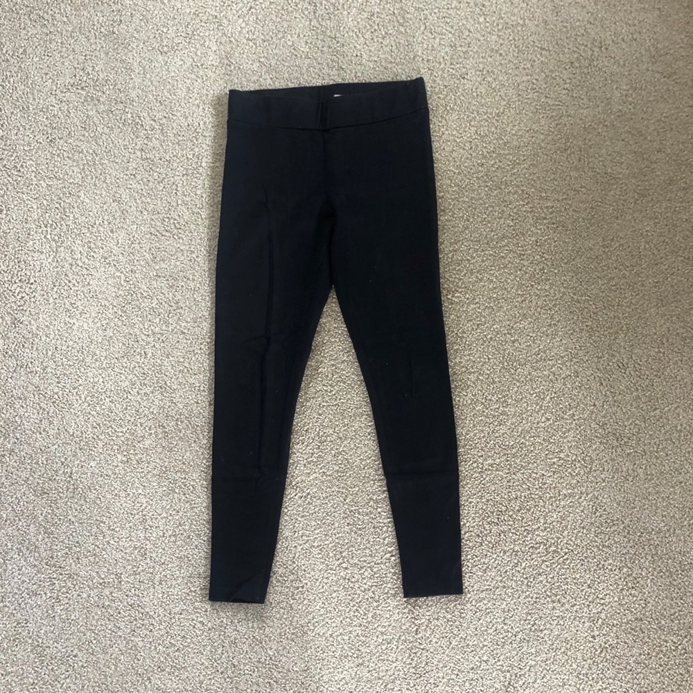 Matty M Black High Rise Leggings Size S Thick Opaque Wide Waistband Athleisure